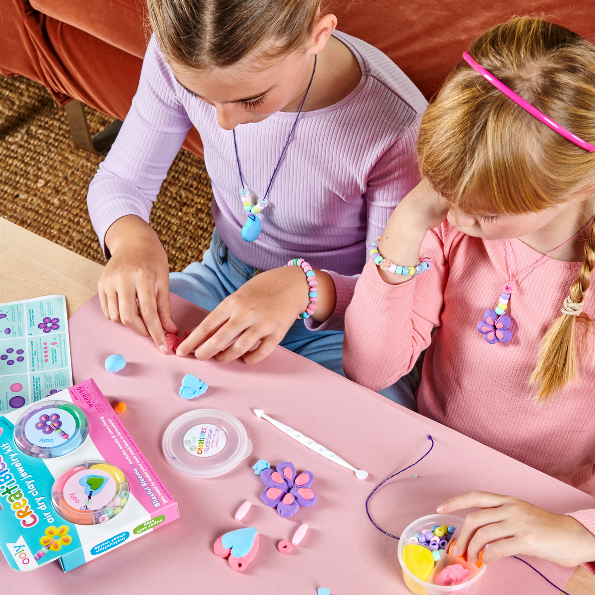Kit bijoux en pâte autodurcissante Creatibles Blissful Blooms – OOLY