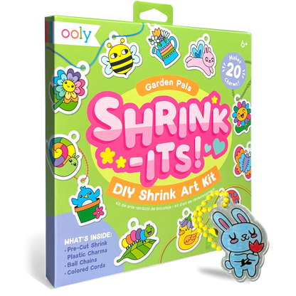 Kit plastique fou Shrink-Its! Amis du jardin – 20 motifs – OOLY