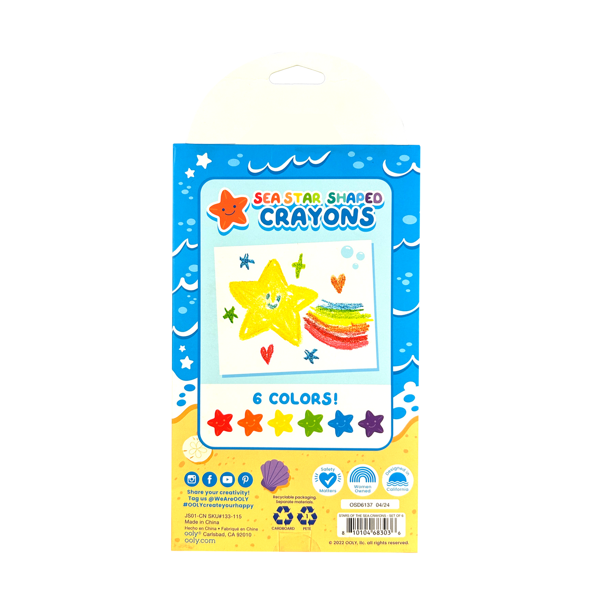 Stars of the Sea Crayons – Set of 6