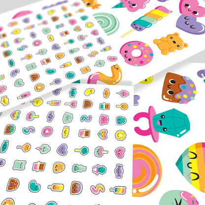 Tattoo-Palooza Temporary Tattoos & Nail Stickers – Sweet Shop – 225+