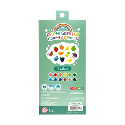 Yummy Yummy Fruit Scented Colored Pencils – Set of 12