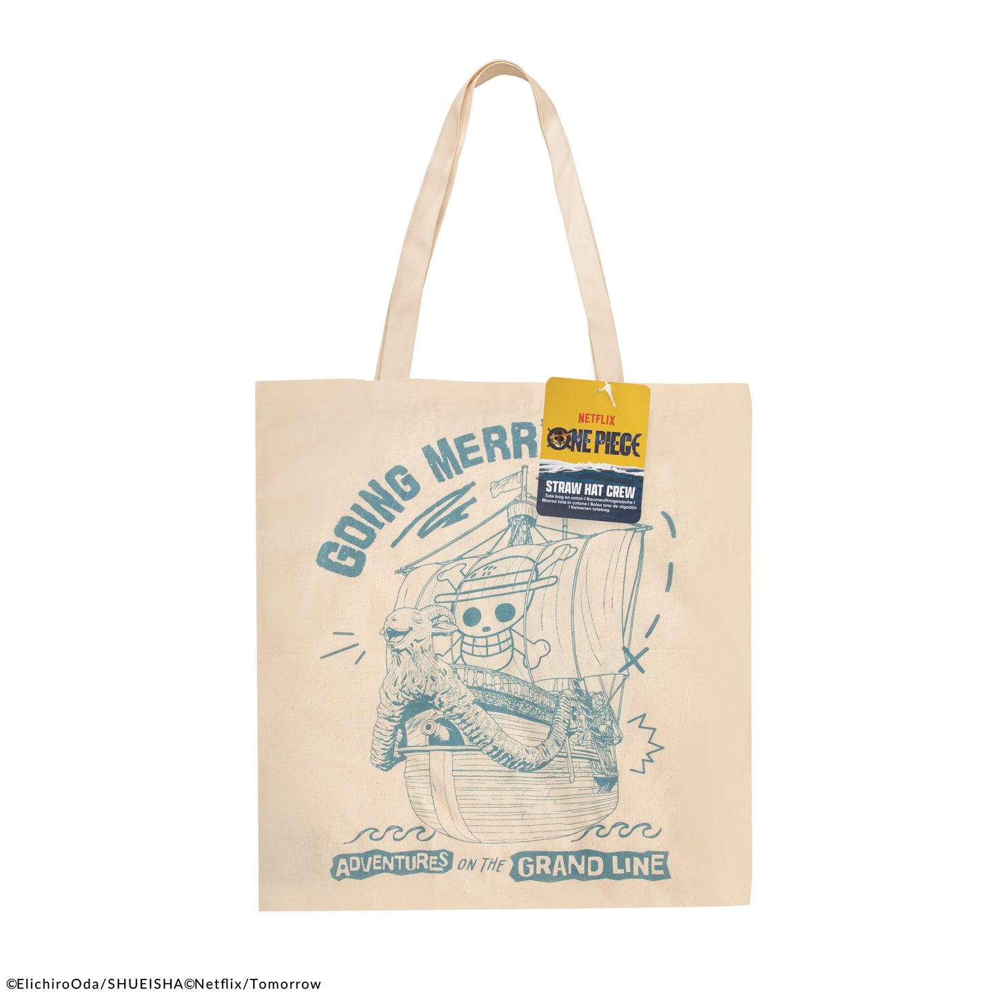 Straw Hat Crew Cotton Tote Bag