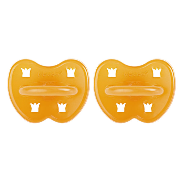 Lot de 2 sucettes rondes – 3 à 36 mois – HEVEA