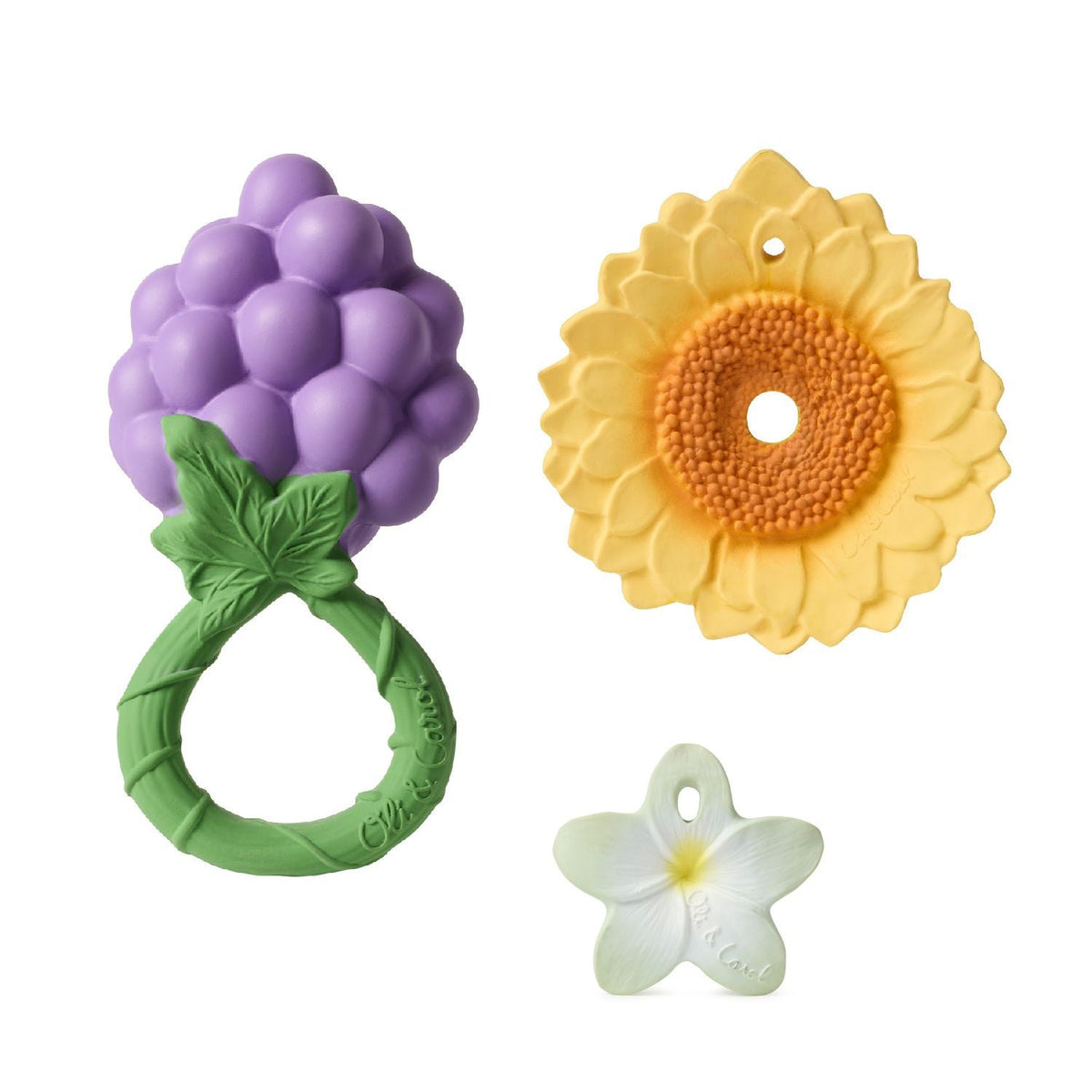 Coffret cadeau bébé – Dentition, hochet et mini anneau