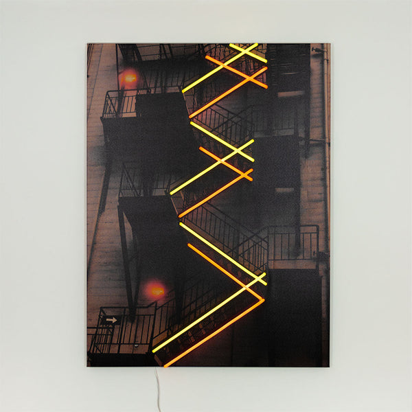 New York Staircase - Mural (LED Neon)