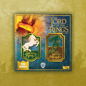 Pin Seigneur des Anneaux Set 1.1 - Poney Fringant et Dragon Vert