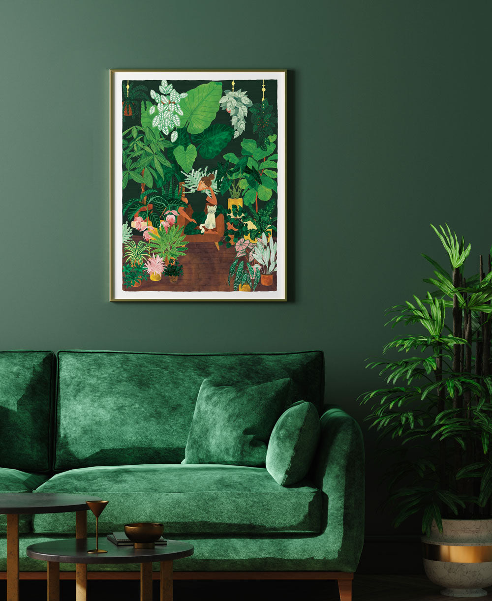 Plant Addict Lady - Poster