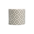 Pot de fleurs Carreaux - fleurs grises