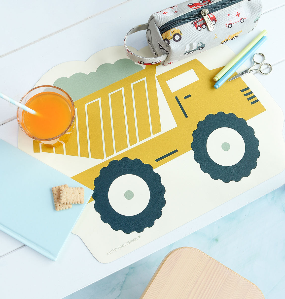 Set de table enfant - Camion-benne