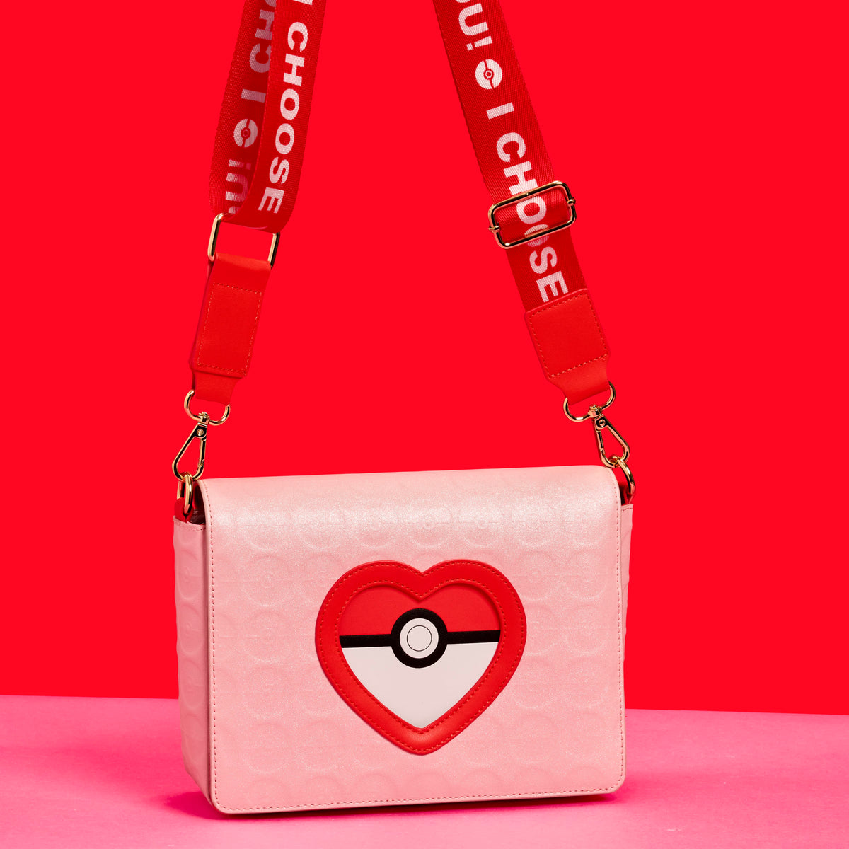Pokémon Exclusive I Choose You Hearts Crossbody Bag