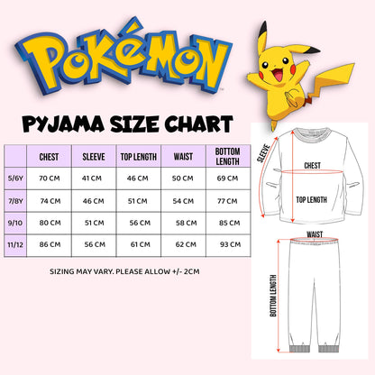 Pokemon Personalised Pyjamas - Pikachu