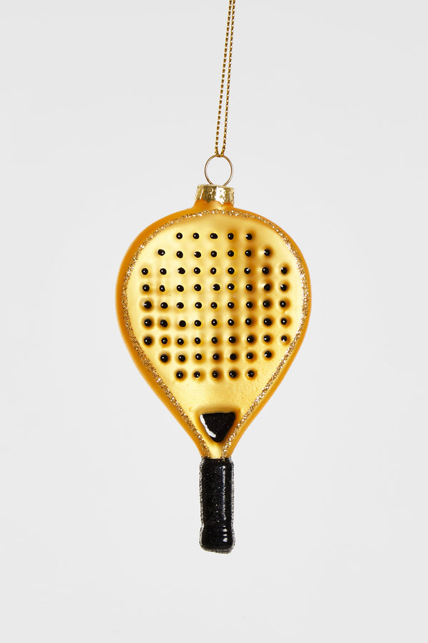 Boule de Noël Raquette de Padel Or