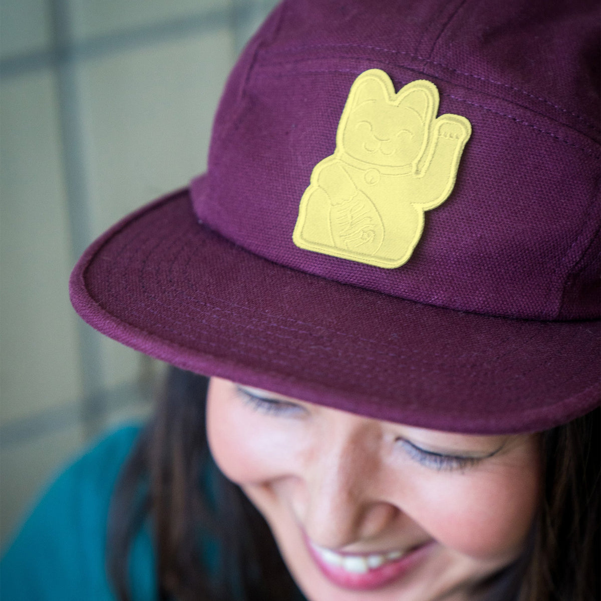 Lucky Cat Patch Yellow