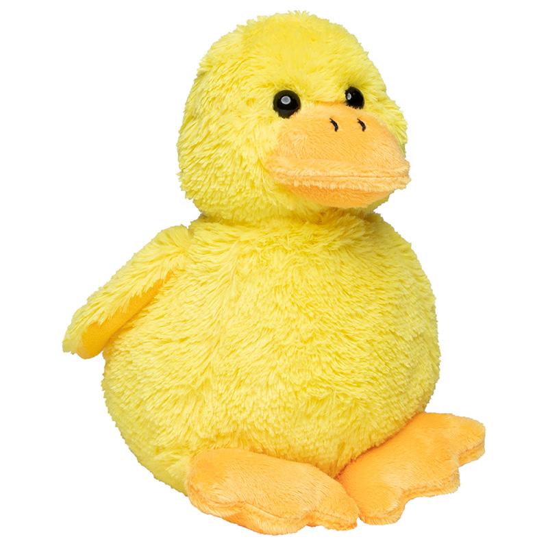Gele pluche eend