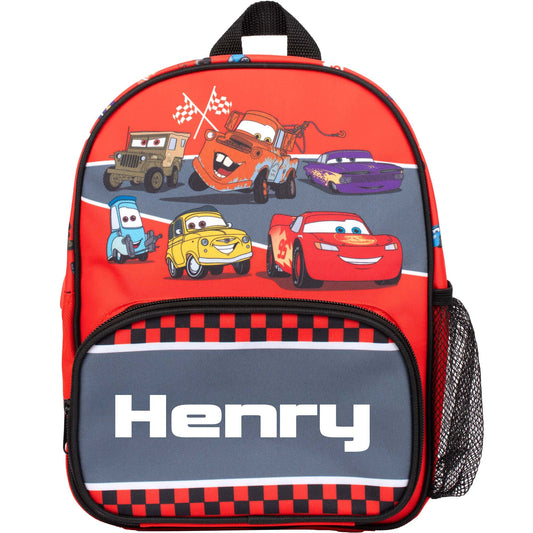 Disney Cars Sac à dos enfant personnalisé Flash McQueen Rouge