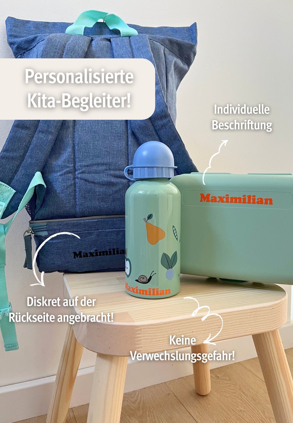 Sac à dos enfant Cheval Sunny avec compartiment étanche - 8 L – vue 10