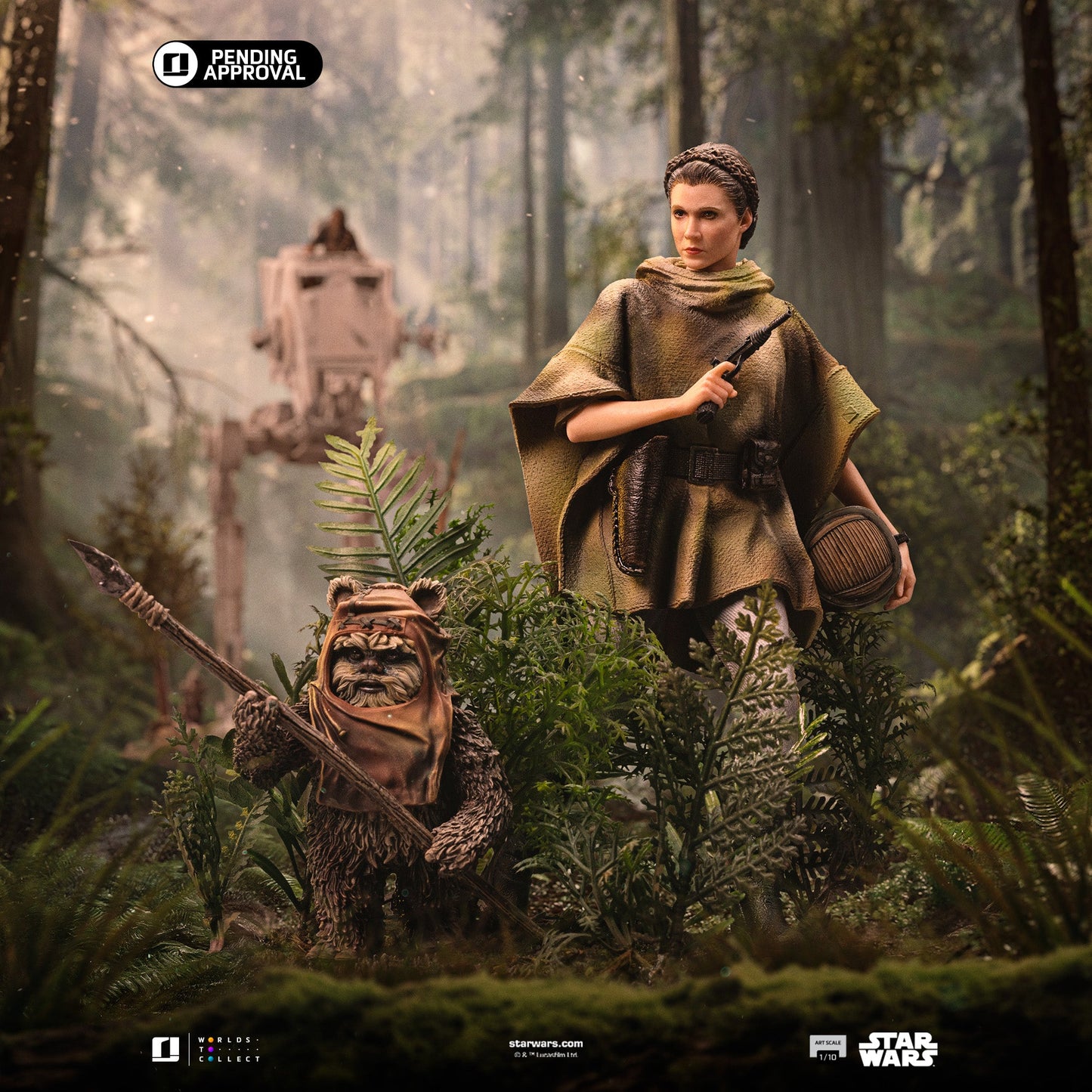 Pre-Order - Leia and Wicket Statue - Star Wars Episode VI - Art Scale 1/10 - Iron Studios