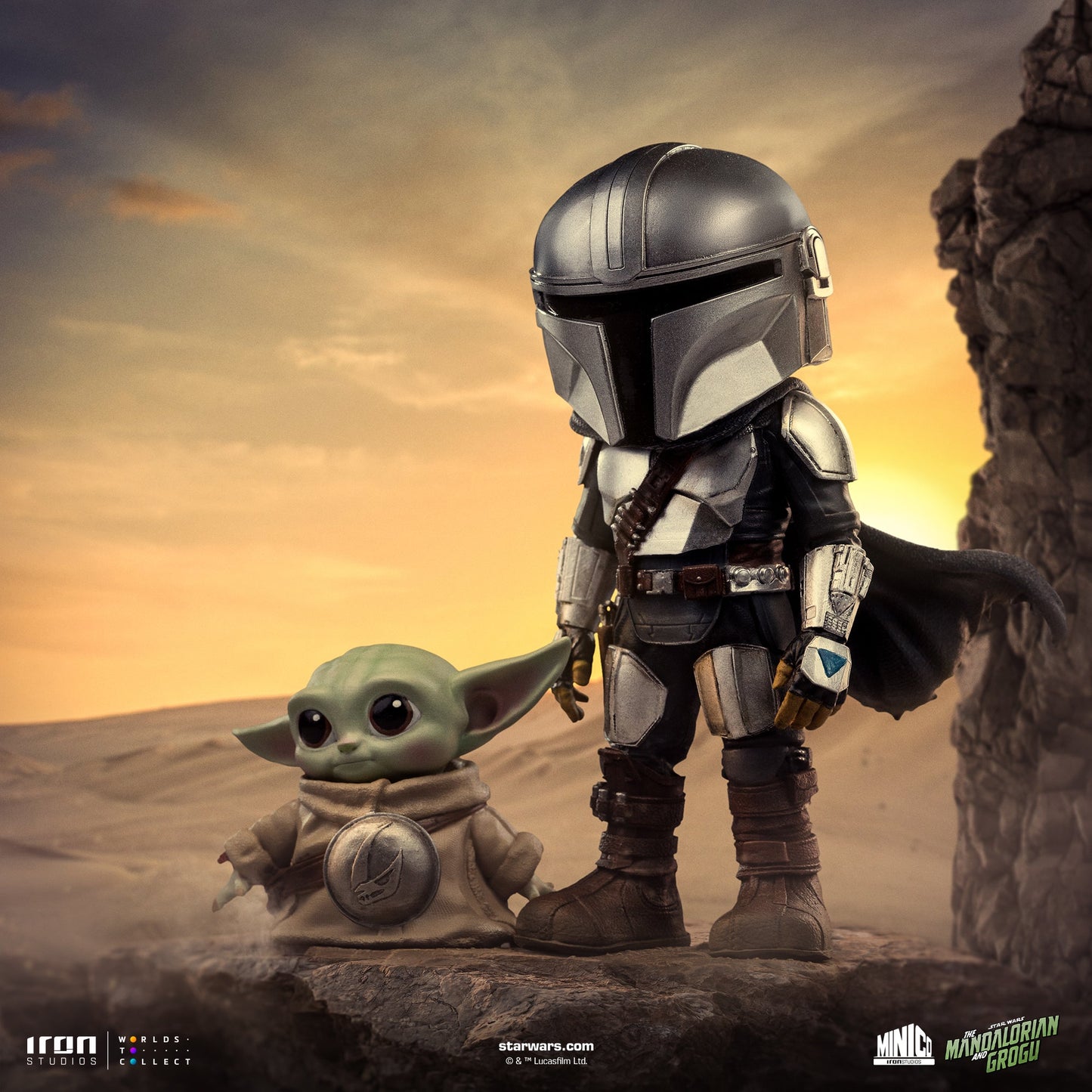 Pre-Order - Mandalorian and Grogu Statue - The Mandalorian - MiniCo - Iron Studios