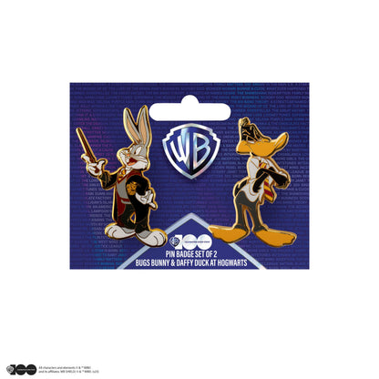 *Set of 2 Bugs Bunny & Daffy Duck Hogwarts Pins