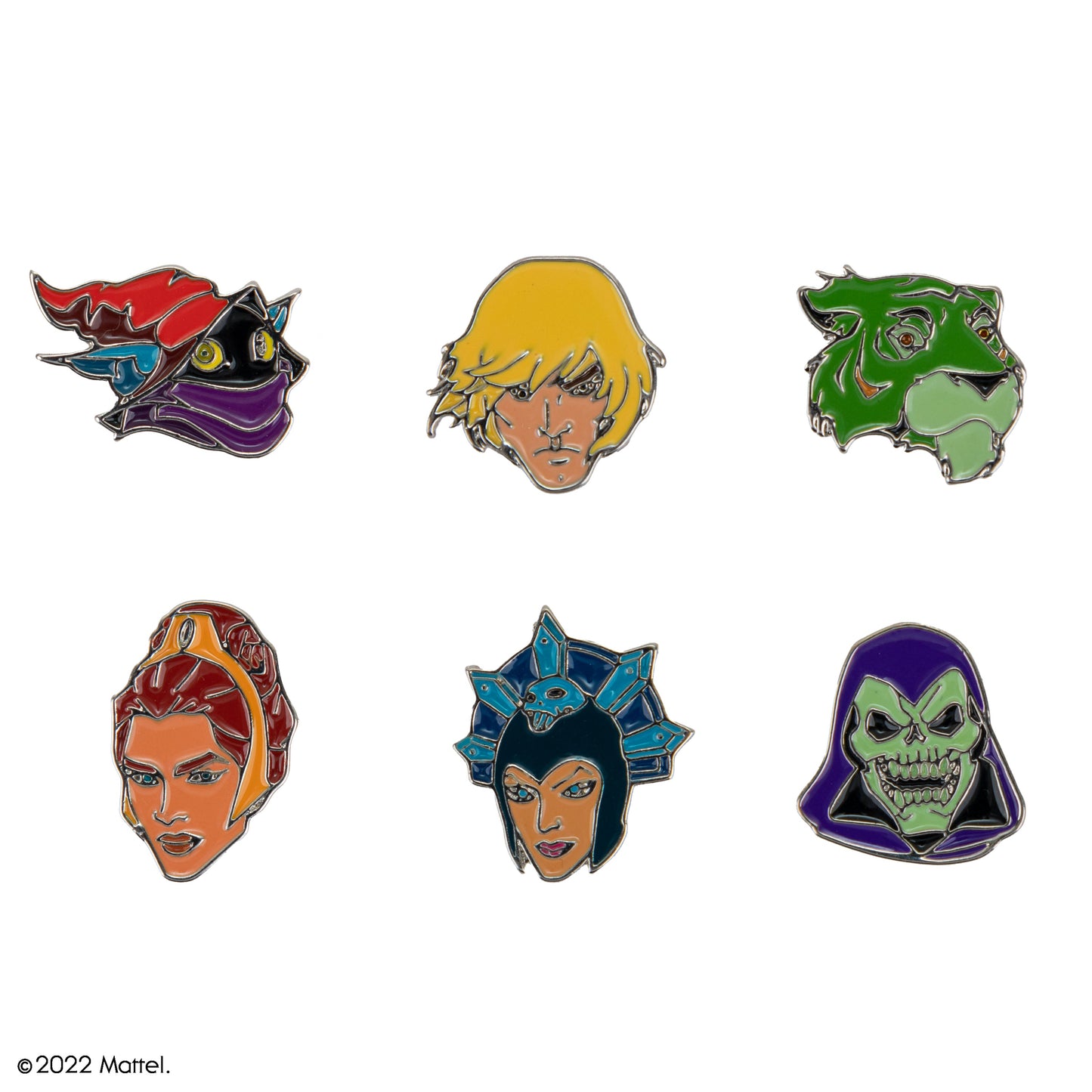 Set of 6 Masters of the Universe Pins