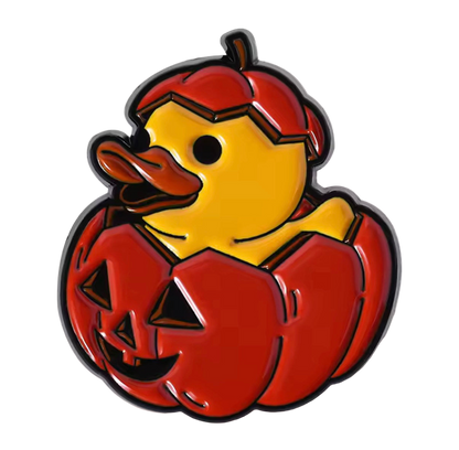 Pin’s Canard Jaune Citrouille