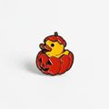 Yellow Duck Pumpkin Pin