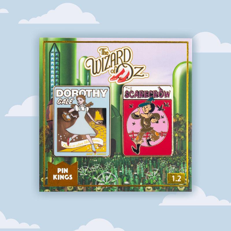 Pin's the magician of Oz Set 1.2 - The Scarecrow & Dorothy