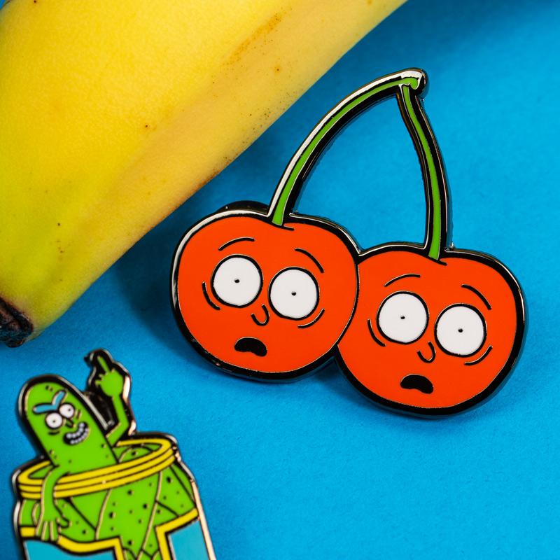 Pin's Rick and Morty Set 1.1 - Rick -Ornichon & Morty Cherry