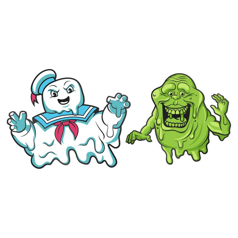PINS SOS FANTOMS SET 1.4 - Stay PUFT & SLIMER