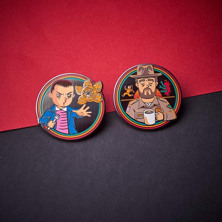 Pin's Stranger Things Set 1.1 - Eleven and Jim