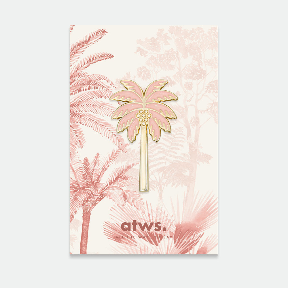 Pink palm tree - pins