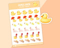 Vel met eendenstickers