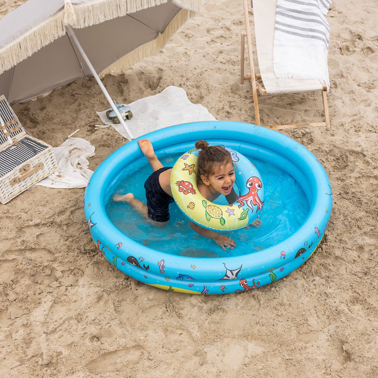 Play Pool Set - Multicolour - Mini Marine - Ø 120 cm