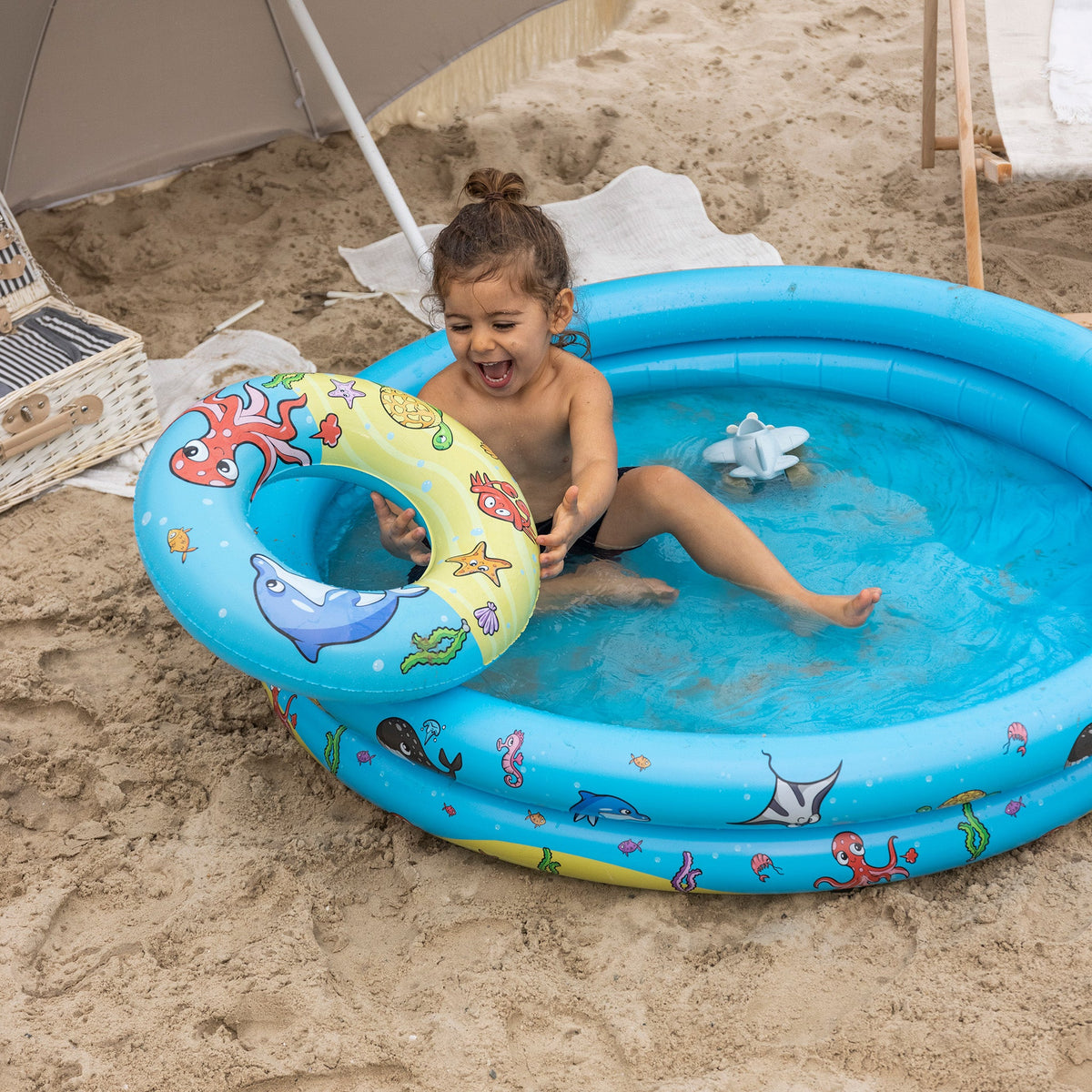 Play Pool Set - Multicolour - Mini Marine - Ø 120 cm