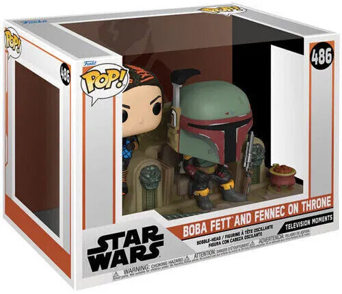 Pop! Moment Boba Fett &amp; Fennec Shand on Throne