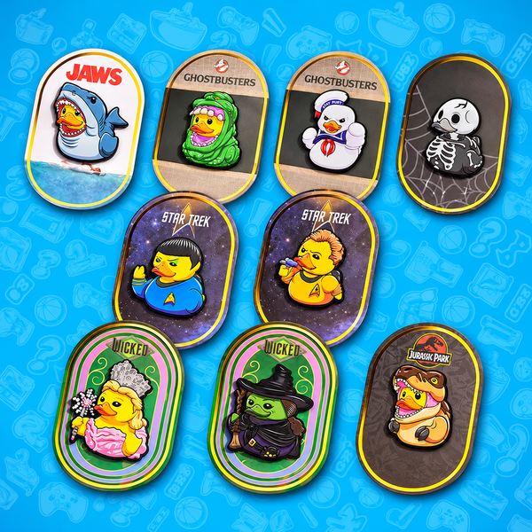 Lot de 45 pin's TUBBZ : collection de neuf modèles en caoutchouc