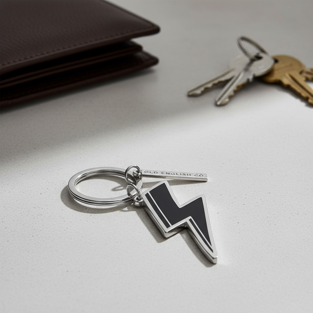 Porte-clés Eclair Noir