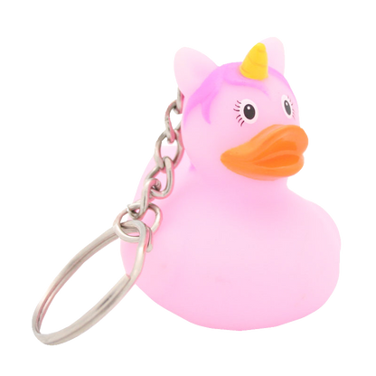 Porte-Clés Canard Licorne Rose