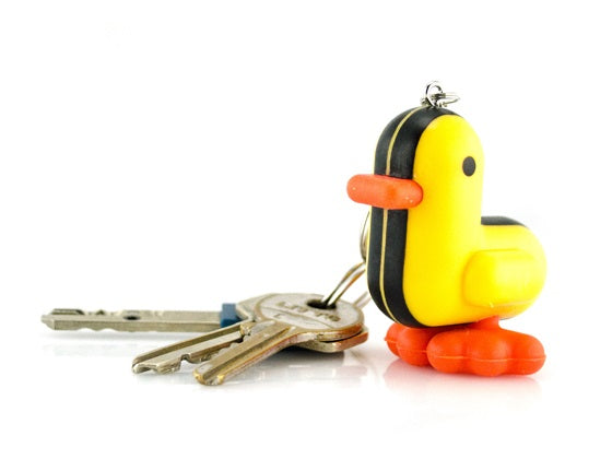 Enten-Schlüsselanhänger Jaune Racer