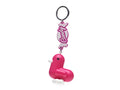 Fuchsia Candy Duck Key Ring