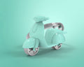 Keyring Turquoise Scooter