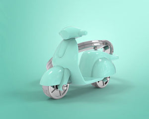Sleutelhanger Scooter Turkoois