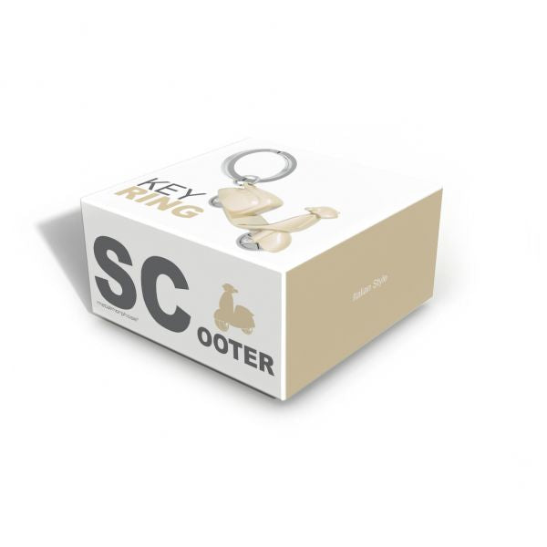Keyring Beige Scooter