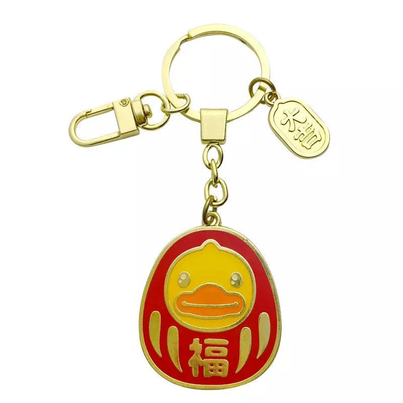 Daruma duck keychain