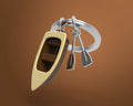 Keyring Brown Boat