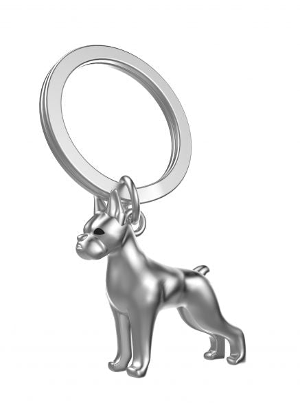 Schlüsselanhänger Boxer Silber