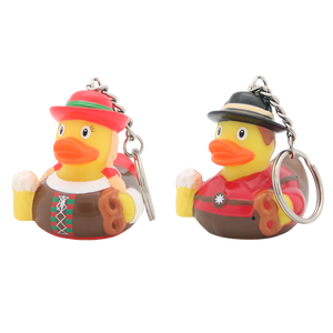 Duo de Porte-Clés Canards Bavarois – Fille et Garçon