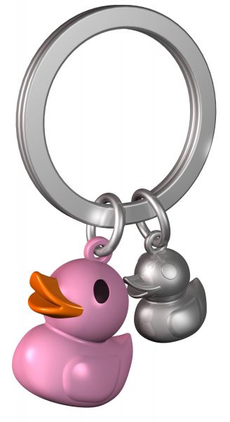 Porte-Clés Canard Rose Clair