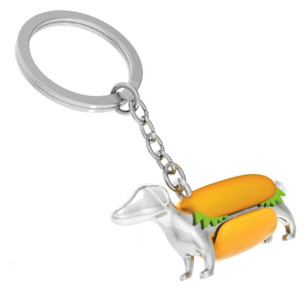Porte-clés Chien Hot Dog