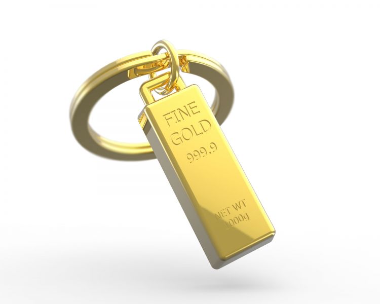 Golden Lingot Key Porte